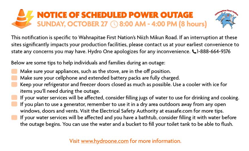 hydrooutage notice oct2024