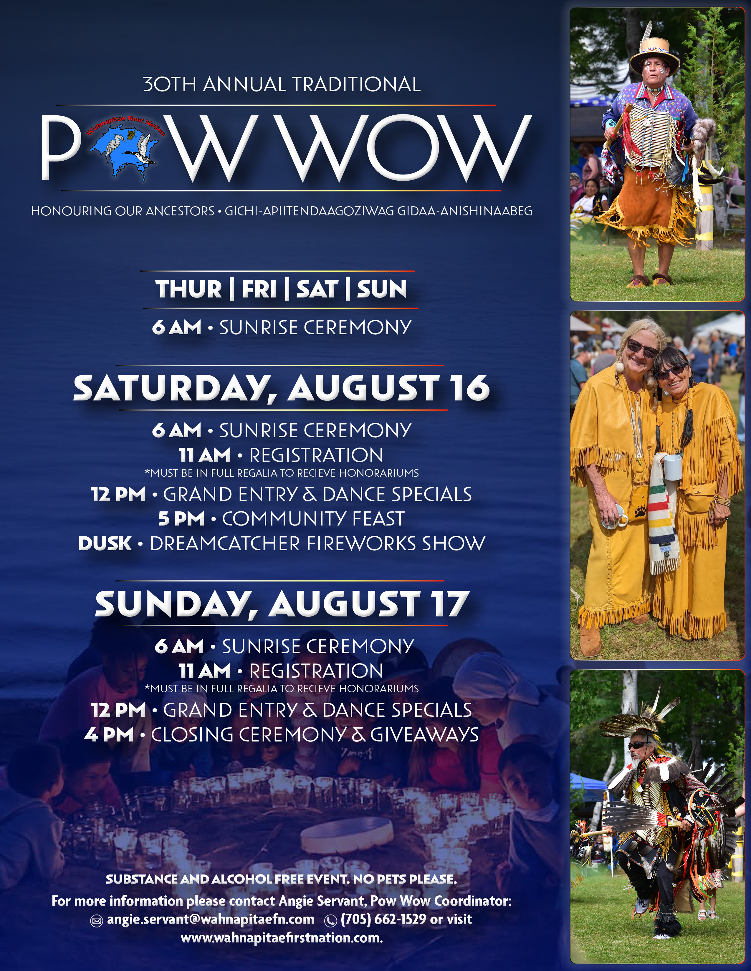 Powwow event poster 2025