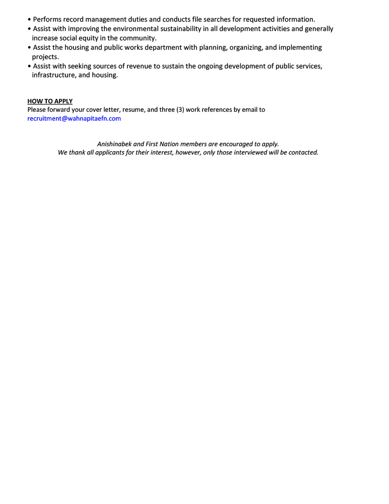 Operations Assistant P2