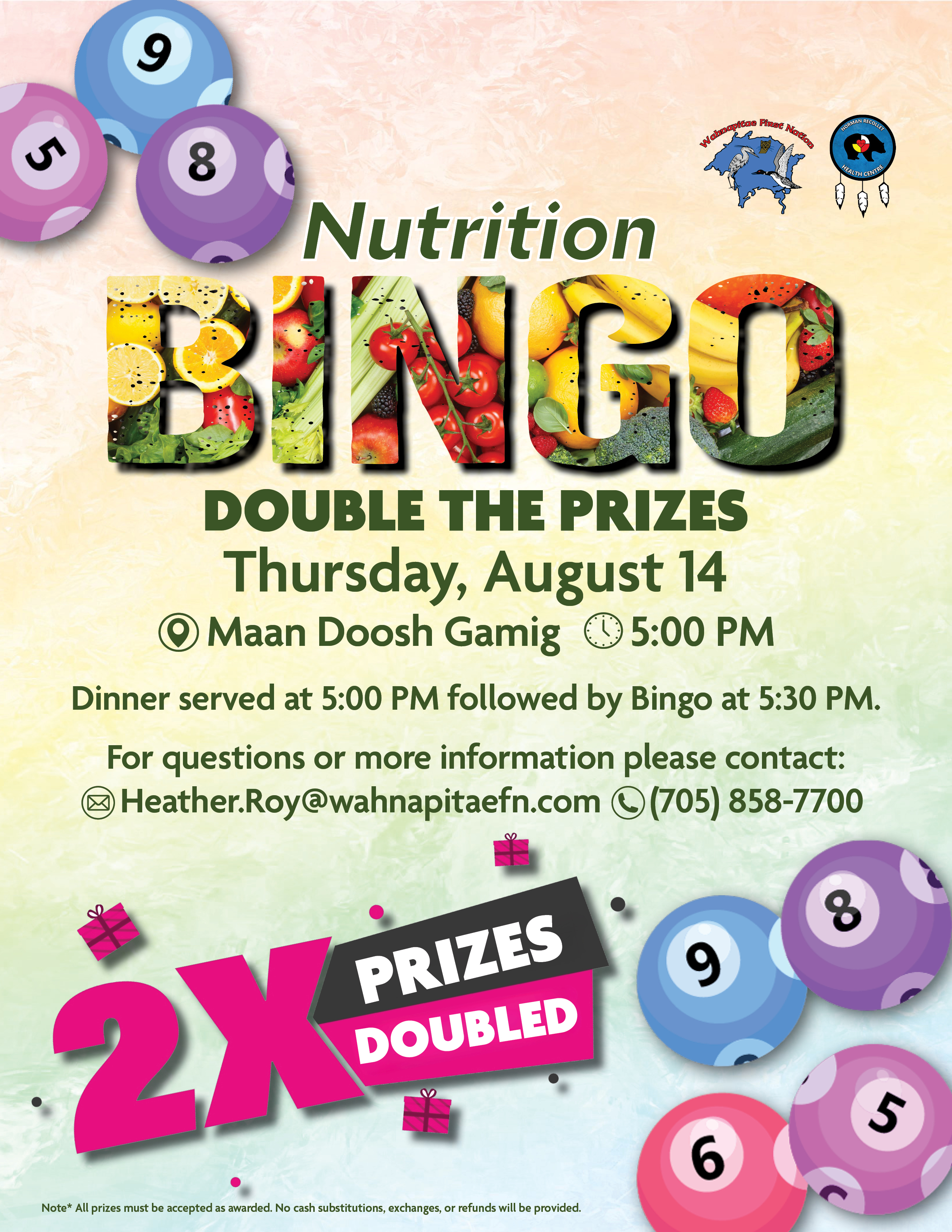Nutrition Bingo