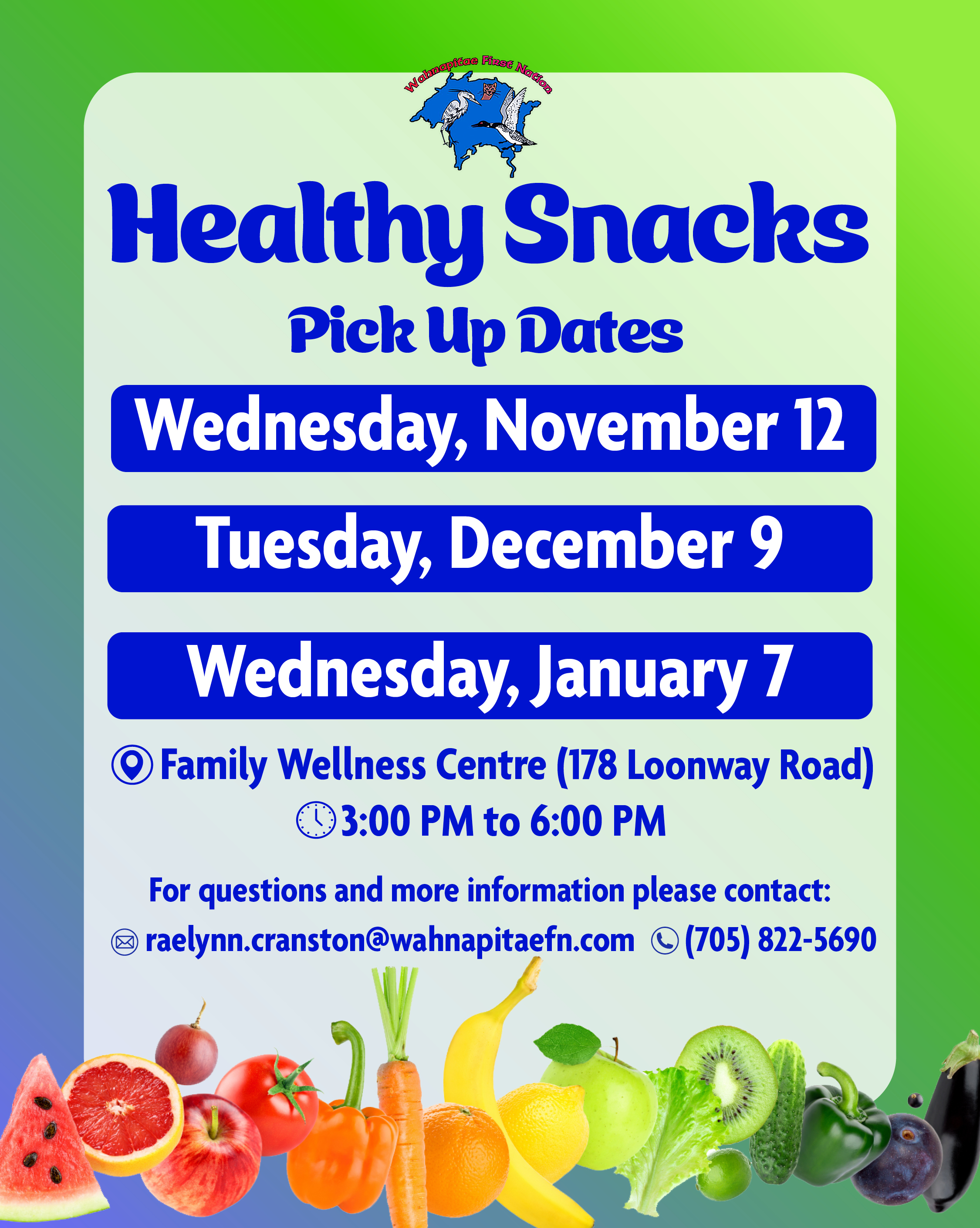 Healthy Snacks - Blue Bin Program