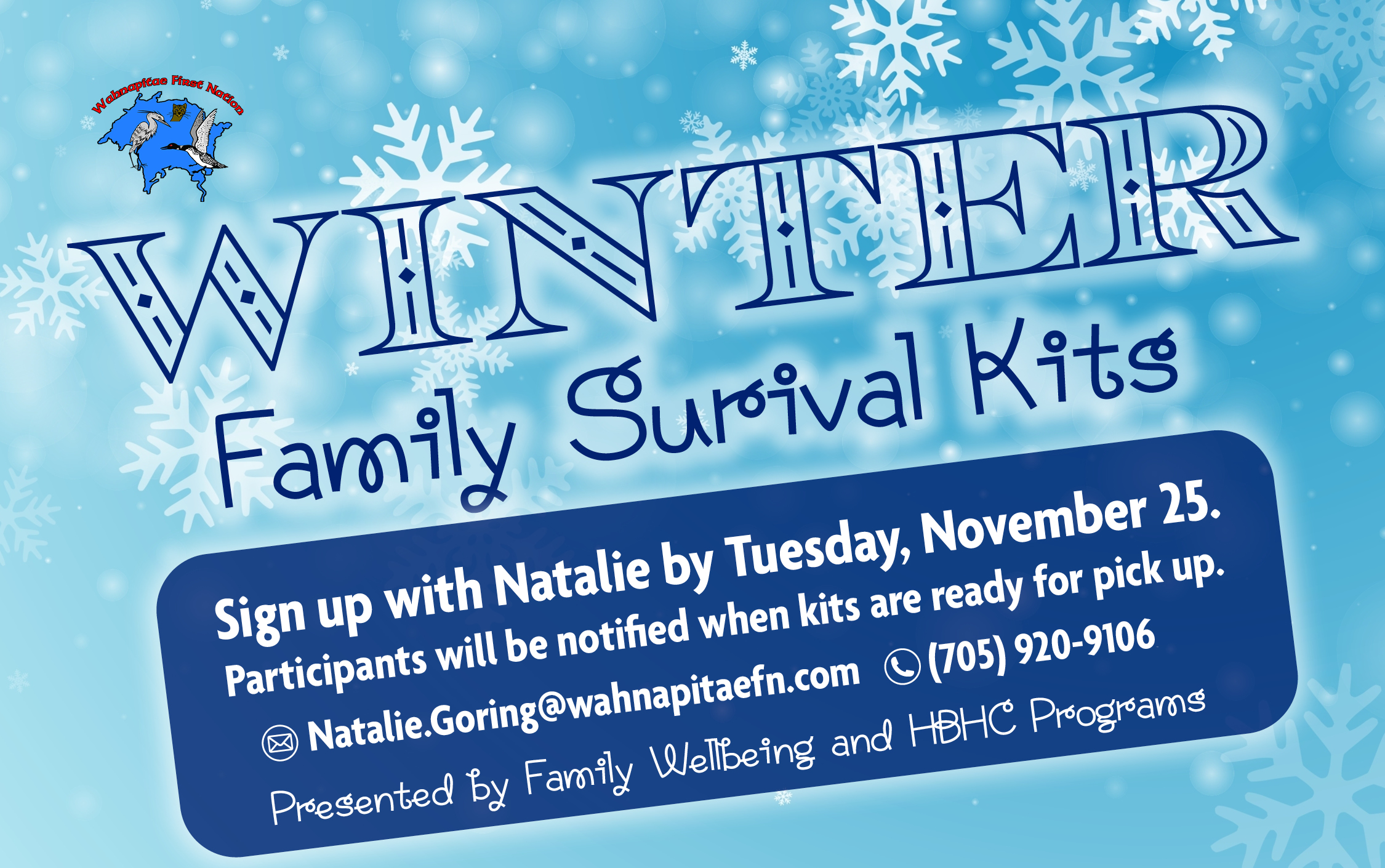Sign-Up: Winter Family Survival Kits