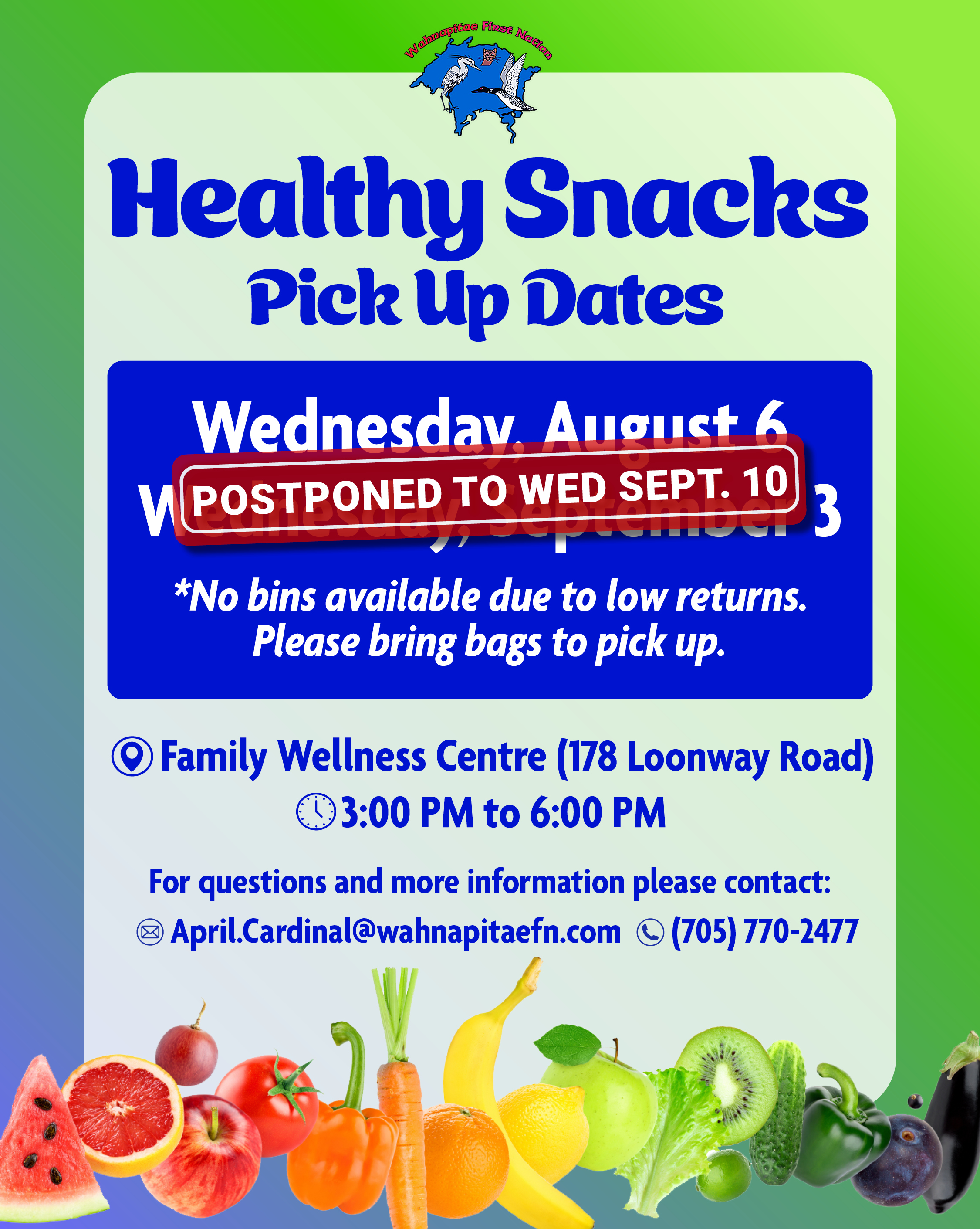 Healthy Snacks - Blue Bin Program