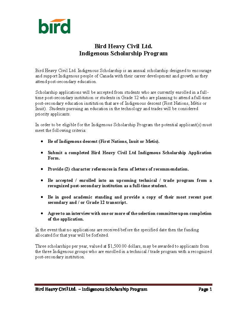 Indigenous Scholarship Program Rev 7 Page 1