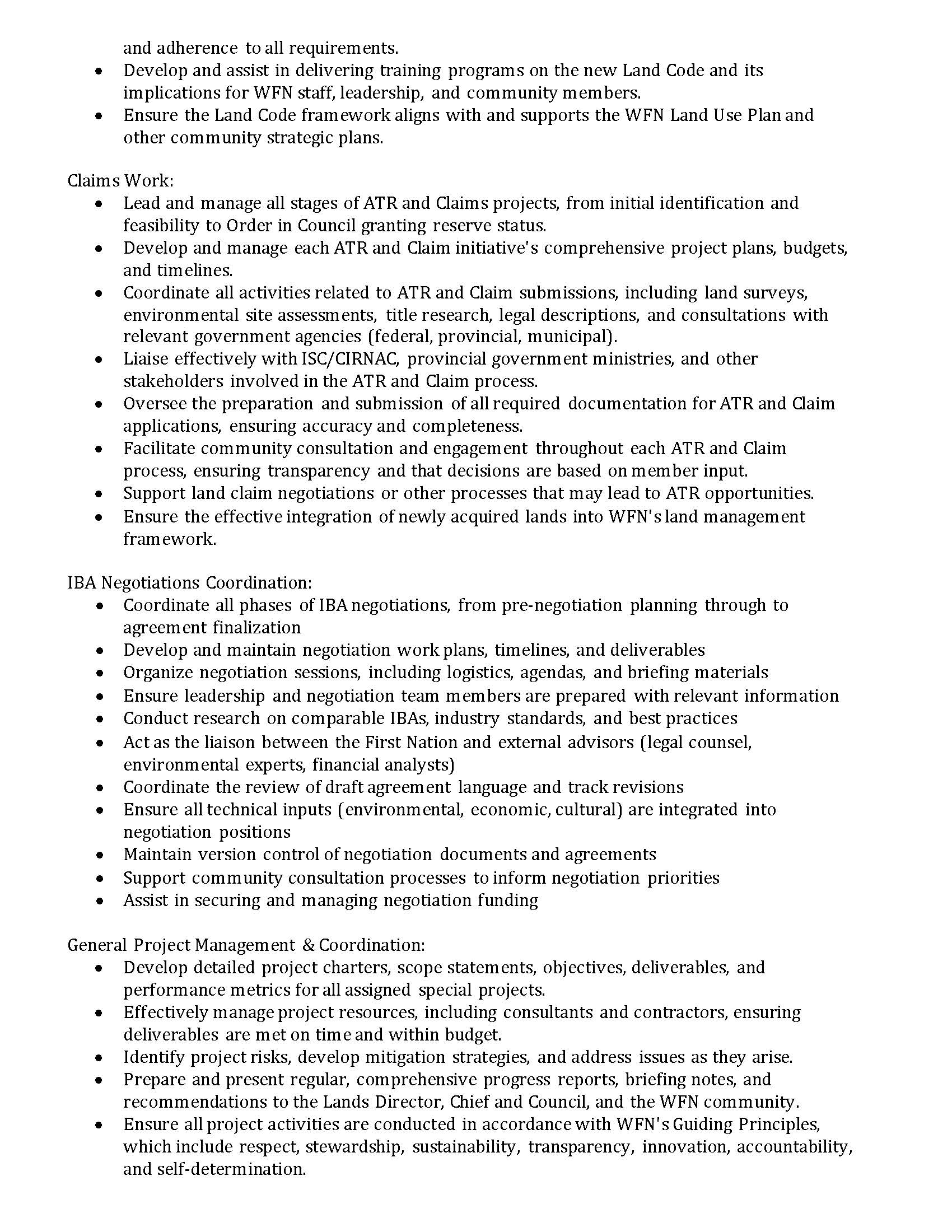 Special Projects Coordinator Page 2