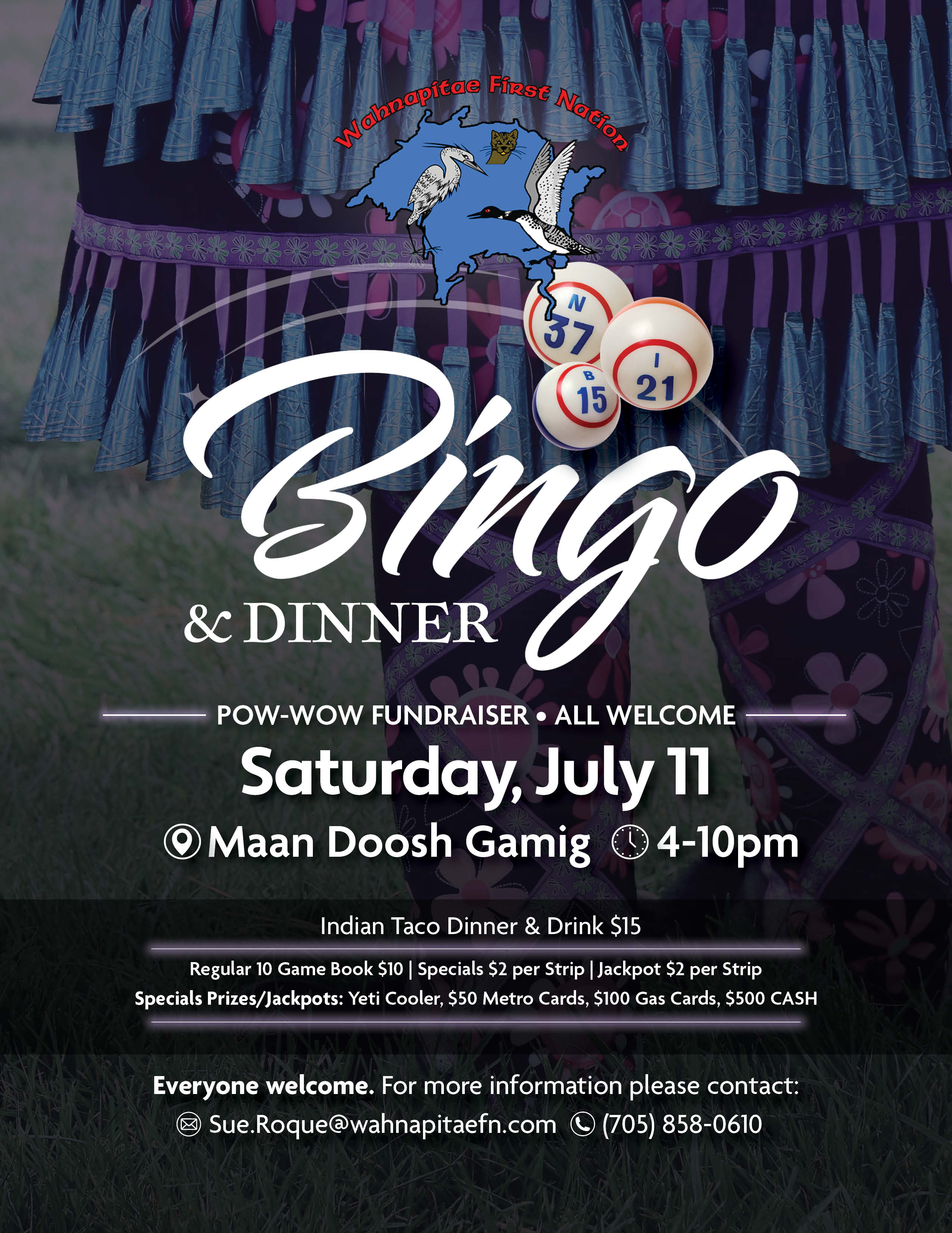 Pow Wow Fundraiser Bingo
