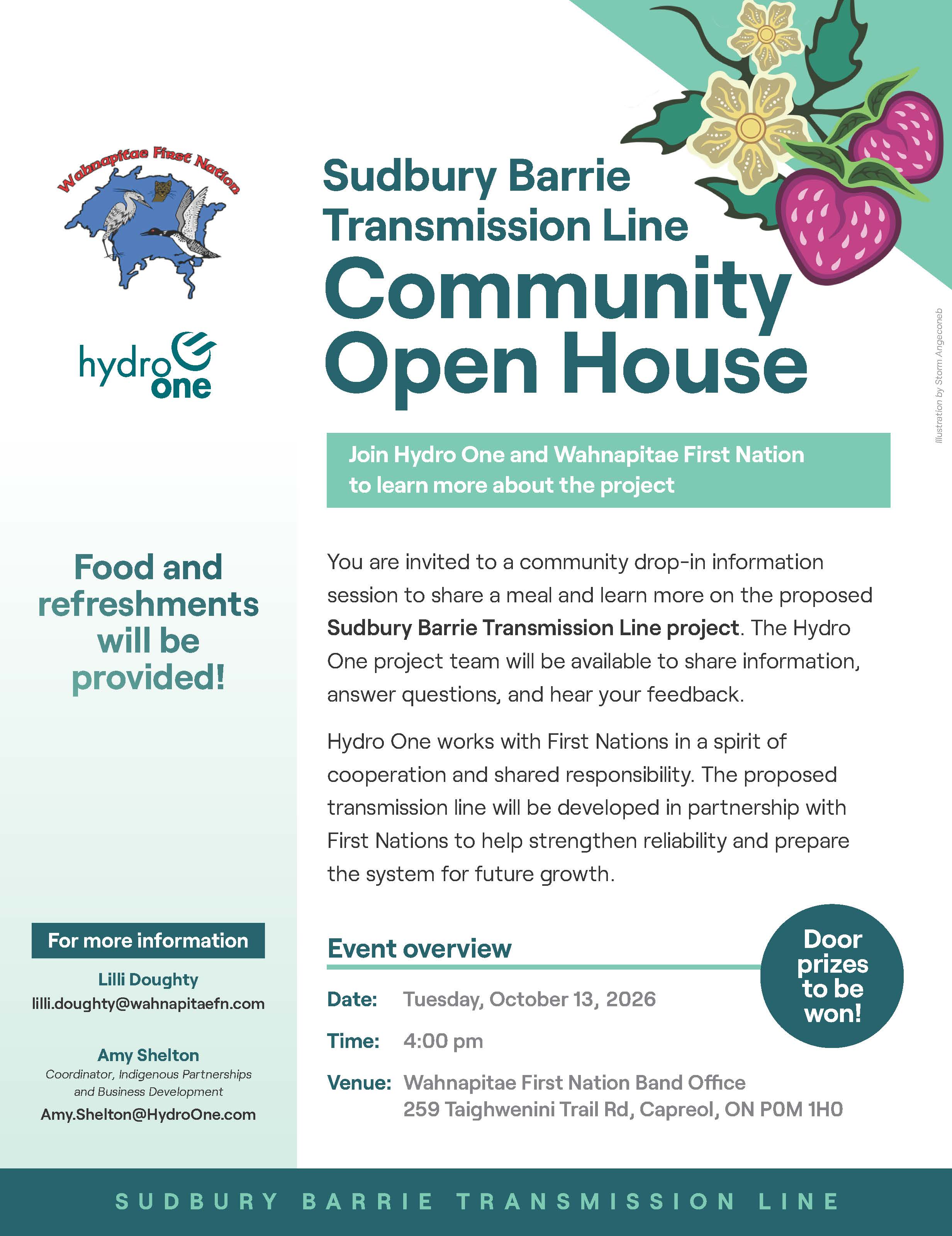 Flyer: Sudbury Barrie Transmission Line Open House