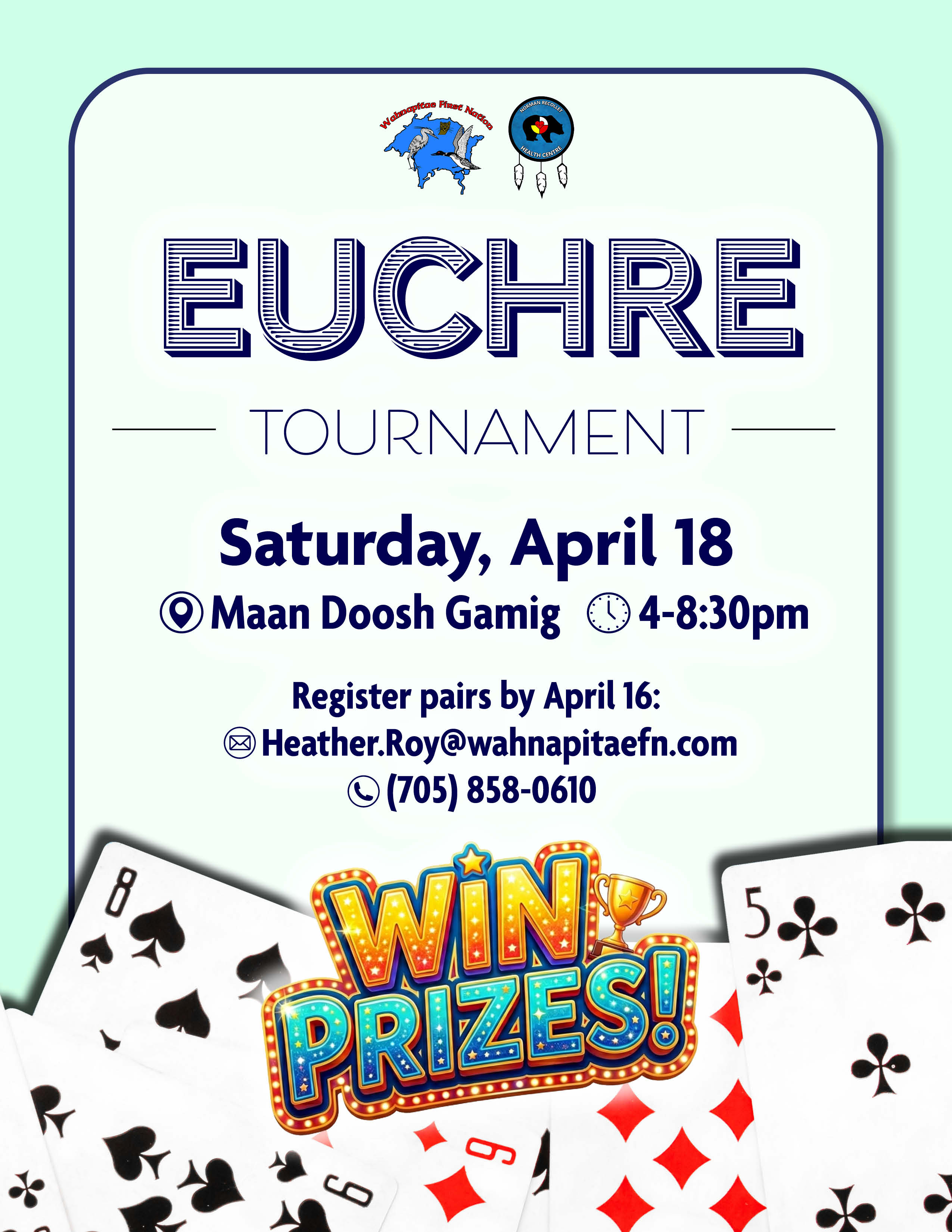 Euchre Tournament Flyer