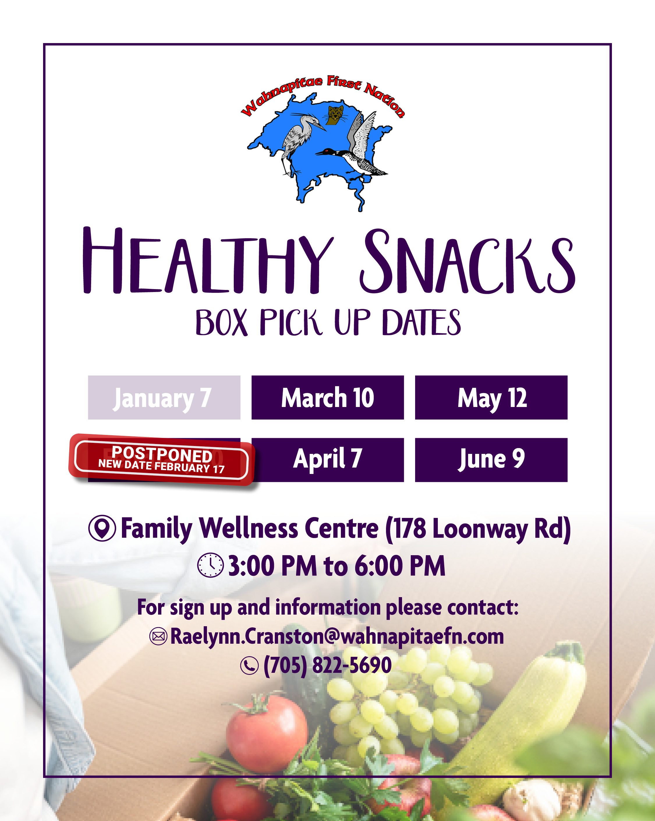 Healthy Snacks - Blue Bin Program