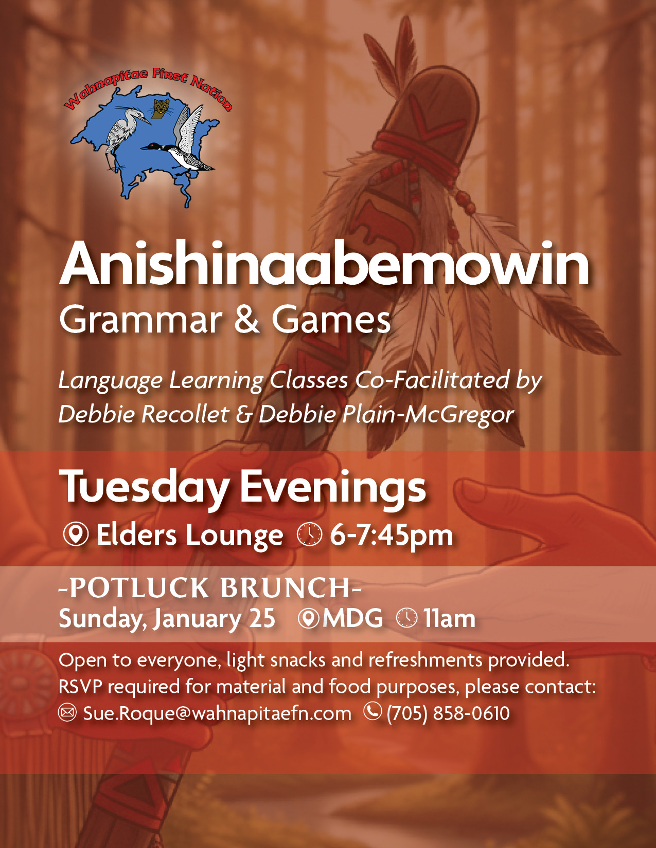 Anishinaabemowin Grammar and Games: Potluck Brunch
