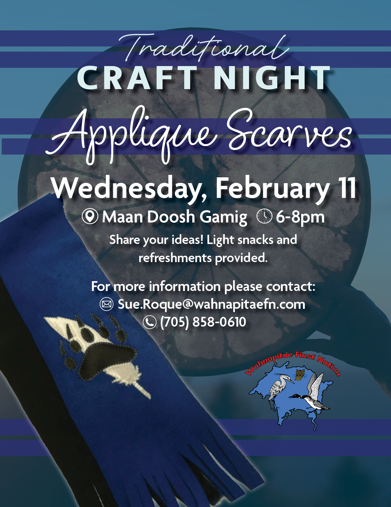 Traditional Craft Night: Applique Scarves
